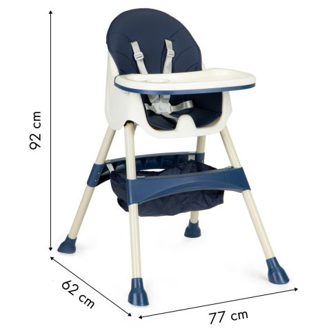 Fotelik krzesełko do karmienia dzieci wysokie 2w1 ECOTOYS Fotelik krzesełko do karmienia dzieci wysokie 2w1 ECOTOYS