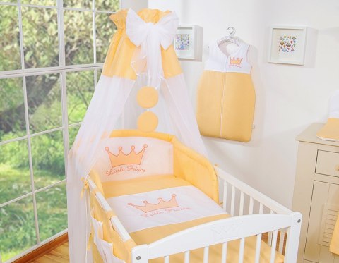 Pościel 5-cz z baldachimem- Little Prince/Princess brzoskwiniowa Pościel 5-cz z baldachimem- Little Prince/Princess brzoskwiniowa