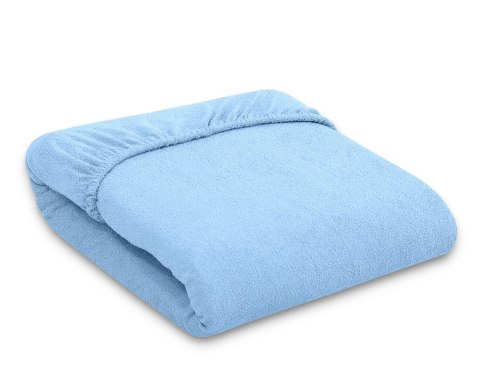 Przescieradło frotte do łóżeczka 120x60cm- niebieskie Przescieradło frotte do łóżeczka 120x60cm- niebieskie