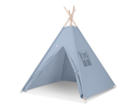 Namiot Tipi dla dzieci + zawieszki pióra - brudny niebieski Namiot Tipi dla dzieci + zawieszki pióra - brudny niebieski