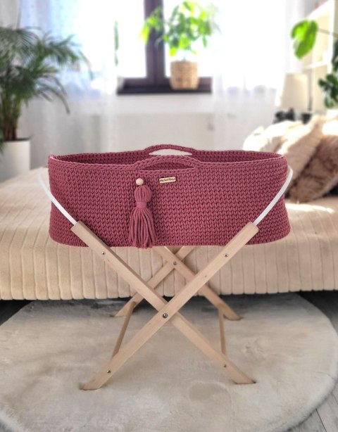 Kosz Mojżesza BOHO Handmade ze stojakiem - blossom Kosz Mojżesza BOHO Handmade ze stojakiem - blossom