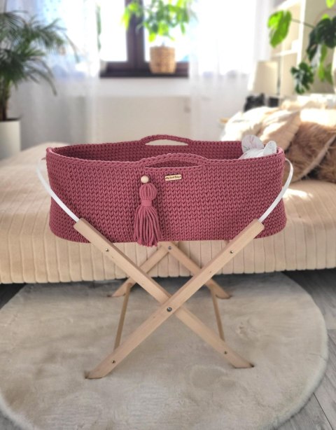 Kosz Mojżesza BOHO Handmade ze stojakiem - blossom Kosz Mojżesza BOHO Handmade ze stojakiem - blossom