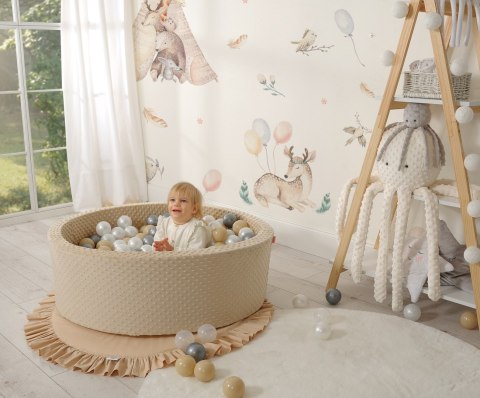 Suchy basen minky H-30 cm z piłkami 200szt.- beżowy Suchy basen minky H-30 cm z piłkami 200szt.- beżowy