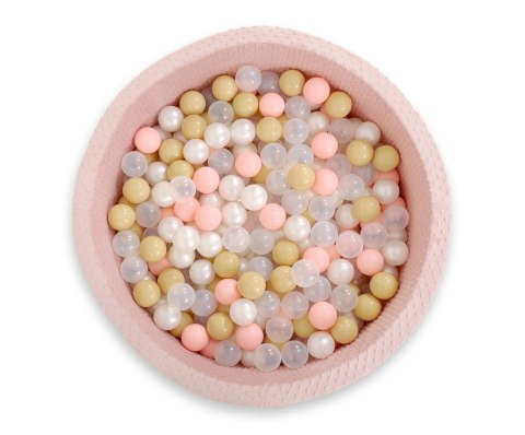 Suchy basen minky H-30 cm z piłkami 200szt.- brudny róż Suchy basen minky H-30 cm z piłkami 200szt.- brudny róż