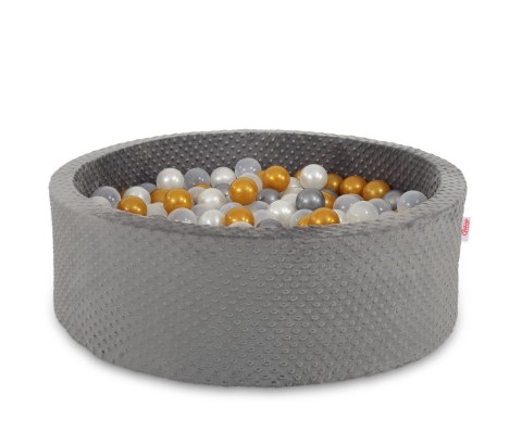 Suchy basen minky H-30 cm z piłkami 200szt.- ciemnoszary Suchy basen minky H-30 cm z piłkami 200szt.- ciemnoszary