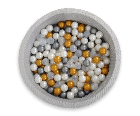 Suchy basen minky H-30 cm z piłkami 200szt.- jasnoszary Suchy basen minky H-30 cm z piłkami 200szt.- jasnoszary