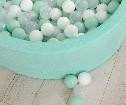 Suchy basen minky H-30 cm z piłkami 200szt.- miętowy Suchy basen minky H-30 cm z piłkami 200szt.- miętowy
