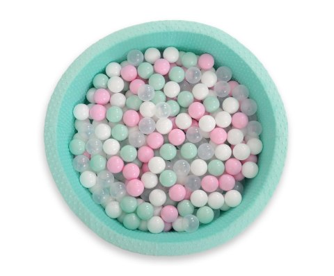 Suchy basen minky H-30 cm z piłkami 200szt.- miętowy Suchy basen minky H-30 cm z piłkami 200szt.- miętowy