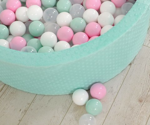 Suchy basen minky H-30 cm z piłkami 200szt.- miętowy Suchy basen minky H-30 cm z piłkami 200szt.- miętowy