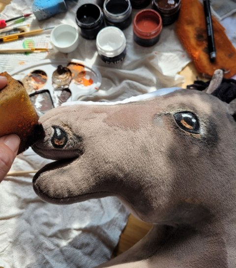 Hobby Horse Duży koń na kiju Premium - myszaty A3 Hobby Horse Duży koń na kiju Premium - myszaty A3