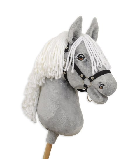 Hobby Horse Duży koń na kiju Premium - siwy z białą grzywą A3 Hobby Horse Duży koń na kiju Premium - siwy z białą grzywą A3