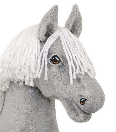 Hobby Horse Duży koń na kiju Premium - siwy z białą grzywą A3 Hobby Horse Duży koń na kiju Premium - siwy z białą grzywą A3