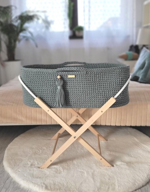 Kosz Mojżesza BOHO Handmade ze stojakiem - laurel Kosz Mojżesza BOHO Handmade ze stojakiem - laurel