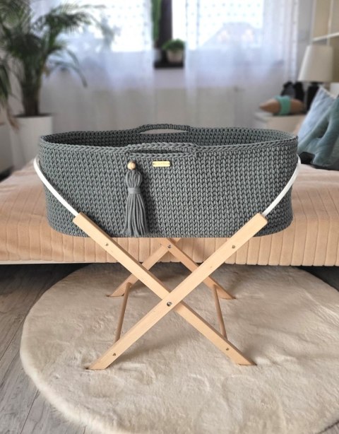 Kosz Mojżesza BOHO bawełniany Handmade z materacykiem - laurel Kosz Mojżesza BOHO bawełniany Handmade z materacykiem - laurel