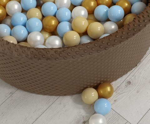 Suchy basen minky H-30 cm z piłkami 200szt.- czekoladowy Suchy basen minky H-30 cm z piłkami 200szt.- czekoladowy