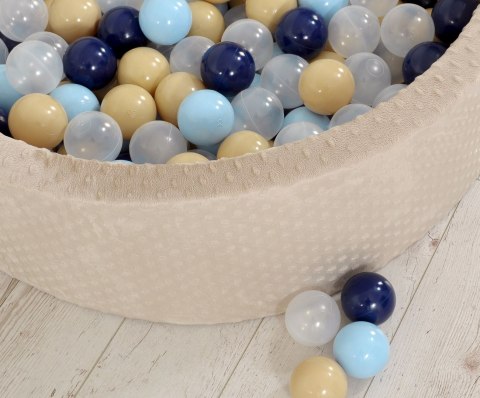 Suchy basen minky H-30 cm z piłkami 300szt. - beżowy Suchy basen minky H-30 cm z piłkami 300szt. - beżowy