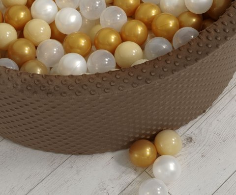Suchy basen minky H-30 cm z piłkami 300szt. - czekoladowy Suchy basen minky H-30 cm z piłkami 300szt. - czekoladowy