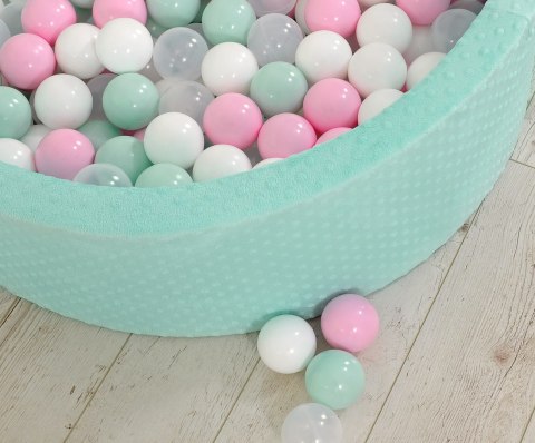 Suchy basen minky H-30 cm z piłkami 300szt. - miętowy Suchy basen minky H-30 cm z piłkami 300szt. - miętowy