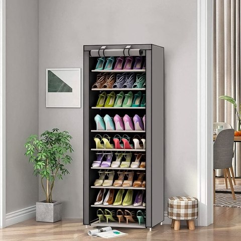 Szafa tekstylna materiałowa garderoba z półkami na ubrania i buty ModernHome Szafa tekstylna materiałowa garderoba z półkami na ubrania i buty ModernHome