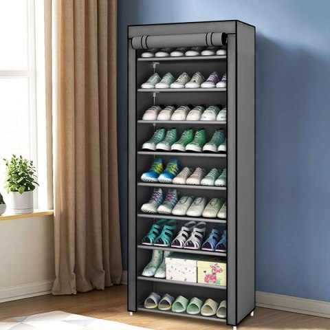 Szafa tekstylna materiałowa garderoba z półkami na ubrania i buty ModernHome Szafa tekstylna materiałowa garderoba z półkami na ubrania i buty ModernHome
