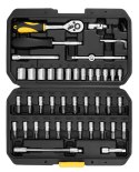 Klucze nasadowe 1/4", zestaw 46 szt.