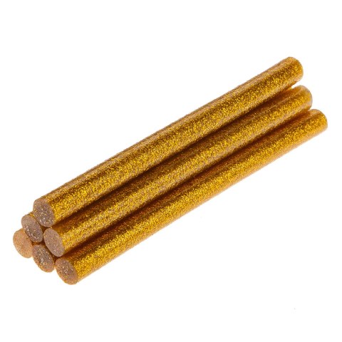 Wkłady klejowe 8 mm, brokatowe złote, 6 szt. Wkłady klejowe 8 mm, brokatowe złote, 6 szt.