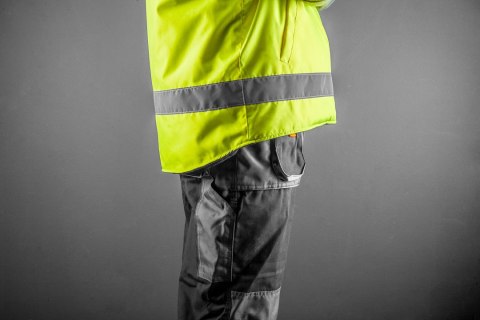 Bezrękawnik roboczy, dwustronny, jedna strona odblaskowa, żółta, rozmiar S/48 Bezrękawnik roboczy, dwustronny, jedna strona odblaskowa, żółta, rozmiar S/48