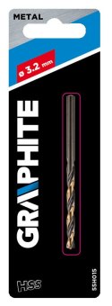 Wiertło do metalu HSS-CNC, 124°, "Pro-Tec", 3.2 mm