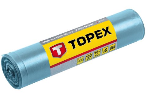 Worki na ciężkie odpady 80 L, 100 mic Worki na ciężkie odpady 80 L, 100 mic