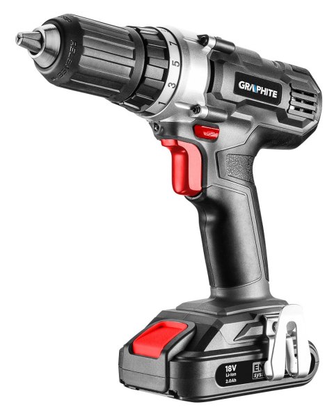 Wiertarko-wkrętarka akumulatorowa Energy+ 18V, Li-Ion, uchwyt samozaciskowy 13 mm, bez akumulatora Wiertarko-wkrętarka akumulatorowa Energy+ 18V, Li-Ion, uchwyt samozaciskowy 13 mm, bez akumulatora