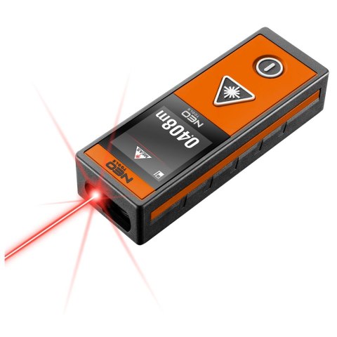 Dalmierz laserowy, zasięg 40 m, ekran dotykowy Dalmierz laserowy, zasięg 40 m, ekran dotykowy