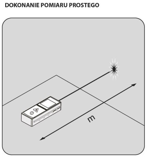 Dalmierz laserowy, zasięg 40 m, ekran dotykowy Dalmierz laserowy, zasięg 40 m, ekran dotykowy