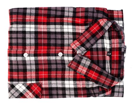 Koszula flanelowa krata czerwono-czarno-biała, rozmiar XL Koszula flanelowa krata czerwono-czarno-biała, rozmiar XL