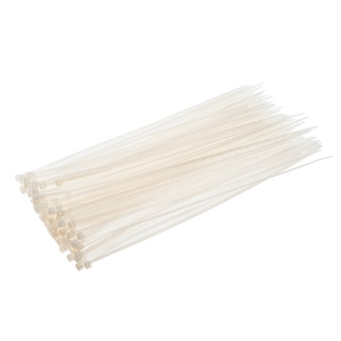 Opaski zaciskowe 2.5 x 100 mm, 100 szt., białe Opaski zaciskowe 2.5 x 100 mm, 100 szt., białe