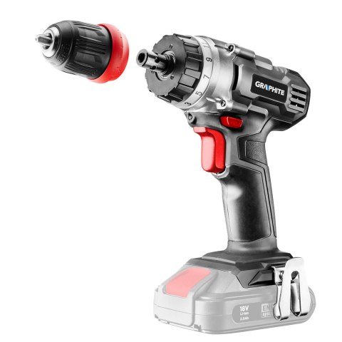 Wiertarko-wkrętarka akumulatorowa Energy+ 18V, Li-Ion, zdejmowany uchwyt 10 mm, bez akumulatora Wiertarko-wkrętarka akumulatorowa Energy+ 18V, Li-Ion, zdejmowany uchwyt 10 mm, bez akumulatora