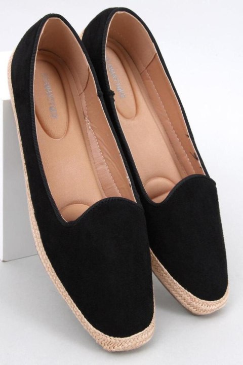Baleriny espadryle damskie BALLOT BLACK - Inello Inello Baleriny espadryle damskie BALLOT BLACK - Inello Inello