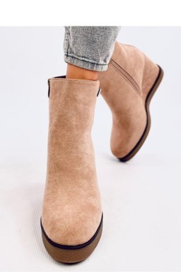 Botki na koturnie ROCHELLE KHAKI - Inello Inello