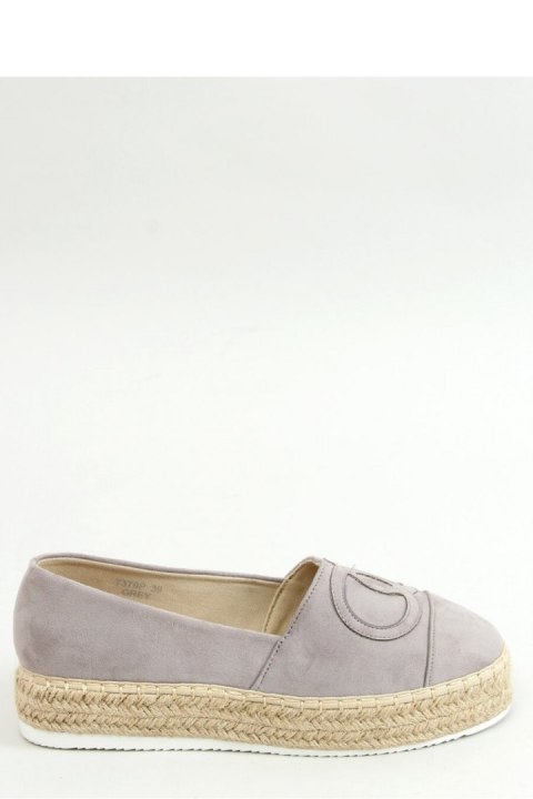 ESPADRYLE CHANELKI SZARE T379P GREY - Inello Inello ESPADRYLE CHANELKI SZARE T379P GREY - Inello Inello
