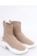 Skarpetkowe buty za kostkę GINA KHAKI - Inello Inello