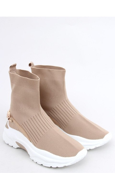 Skarpetkowe buty za kostkę GINA KHAKI - Inello Inello