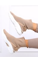 Skarpetkowe buty za kostkę GINA KHAKI - Inello Inello