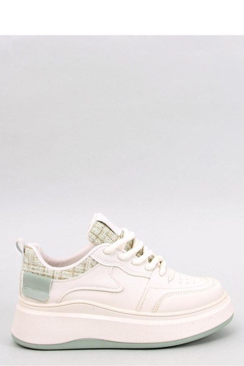 Sneakersy damskie pastelowe MOTIMES BEIGE GREEN - Inello Inello Sneakersy damskie pastelowe MOTIMES BEIGE GREEN - Inello Inello