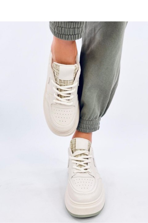 Sneakersy damskie pastelowe MOTIMES BEIGE GREEN - Inello Inello Sneakersy damskie pastelowe MOTIMES BEIGE GREEN - Inello Inello