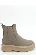 Sztyblety na grubej podeszwie khaki NS222P GREEN - Inello Inello