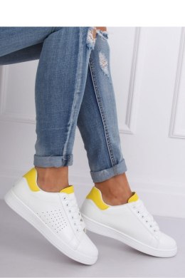 TRAMPKI DAMSKIE BIAŁO-ŻÓŁTE LV101P YELLOW - Inello Inello