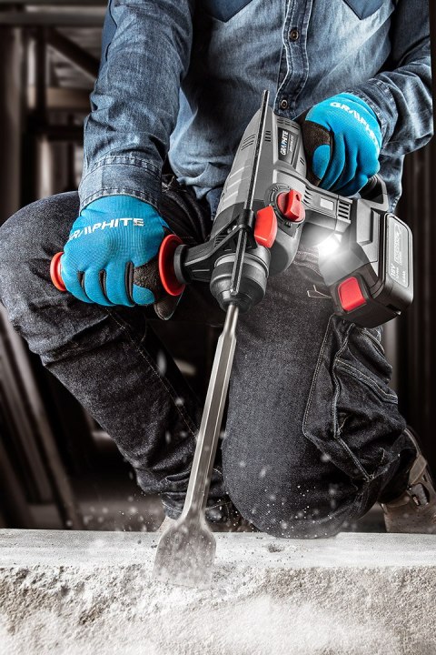 Młotowiertarka akumulatorowa bezszczotkowa Energy+ 18V, Li-Ion, udar 2.2J, bez akumulatora Młotowiertarka akumulatorowa bezszczotkowa Energy+ 18V, Li-Ion, udar 2.2J, bez akumulatora