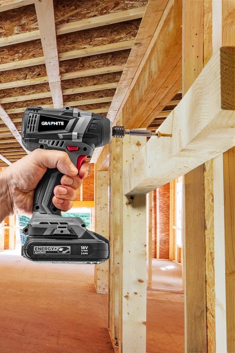 Zakrętarka udarowa akumulatorowa bezszczotkowa Energy+ 18V, Li-Ion, bez akumulatora Zakrętarka udarowa akumulatorowa bezszczotkowa Energy+ 18V, Li-Ion, bez akumulatora