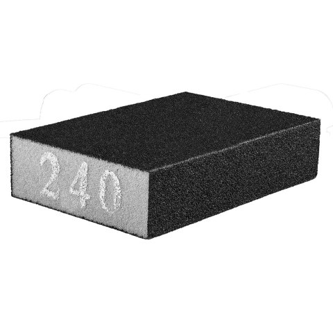 Gąbka ścierna 70 x 25 x 100 mm, K240 Gąbka ścierna 70 x 25 x 100 mm, K240