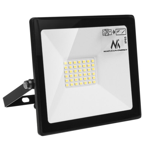 Naświetlacz LED Maclean, Slim 30W, Cold White (6000K), IP65, PREMIUM, MCE530 CW Naświetlacz LED Maclean, Slim 30W, Cold White (6000K), IP65, PREMIUM, MCE530 CW