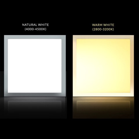 Panel LED Maclean, Sufitowy, slim 40W, Warm White (3000K), 595x595x8mm, raster, funkcja FLICKER-FREE, MCE540 Panel LED Maclean, Sufitowy, slim 40W, Warm White (3000K), 595x595x8mm, raster, funkcja FLICKER-FREE, MCE540